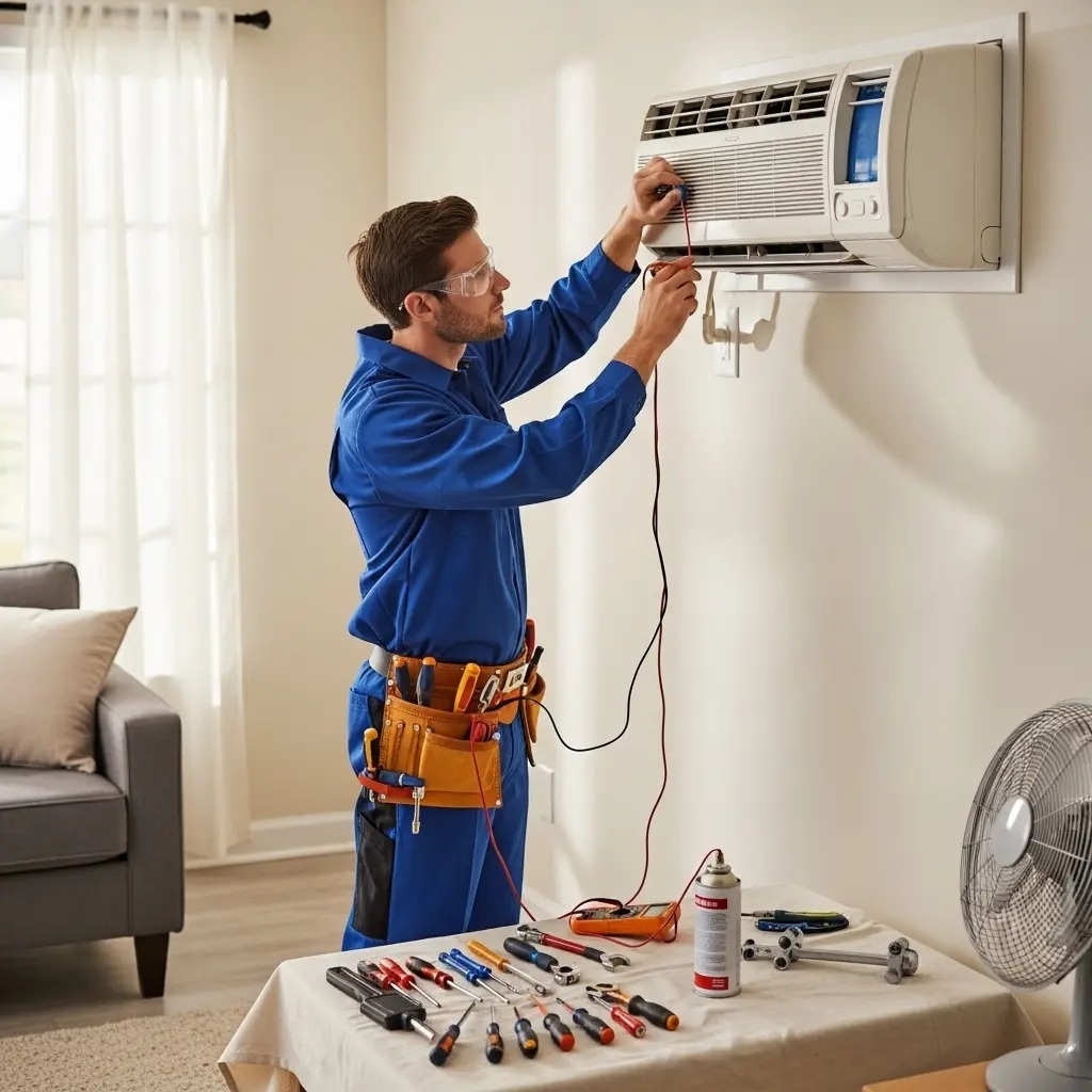 Demirci Daylux Daylux klima gaz dolumu ve bakım – Enerji verimliliği artırıldı. - Teknik servis örneği